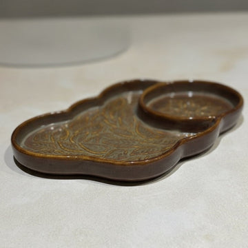 Anuri Chip and Dip Platter, Brown