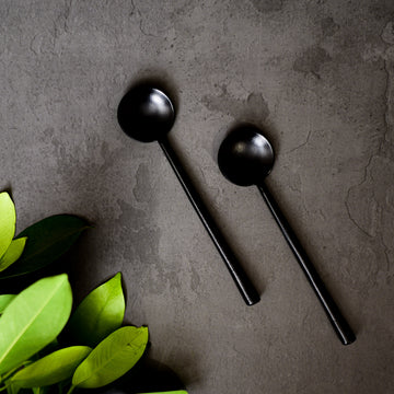 Noir Dessert Spoons, Set of 4