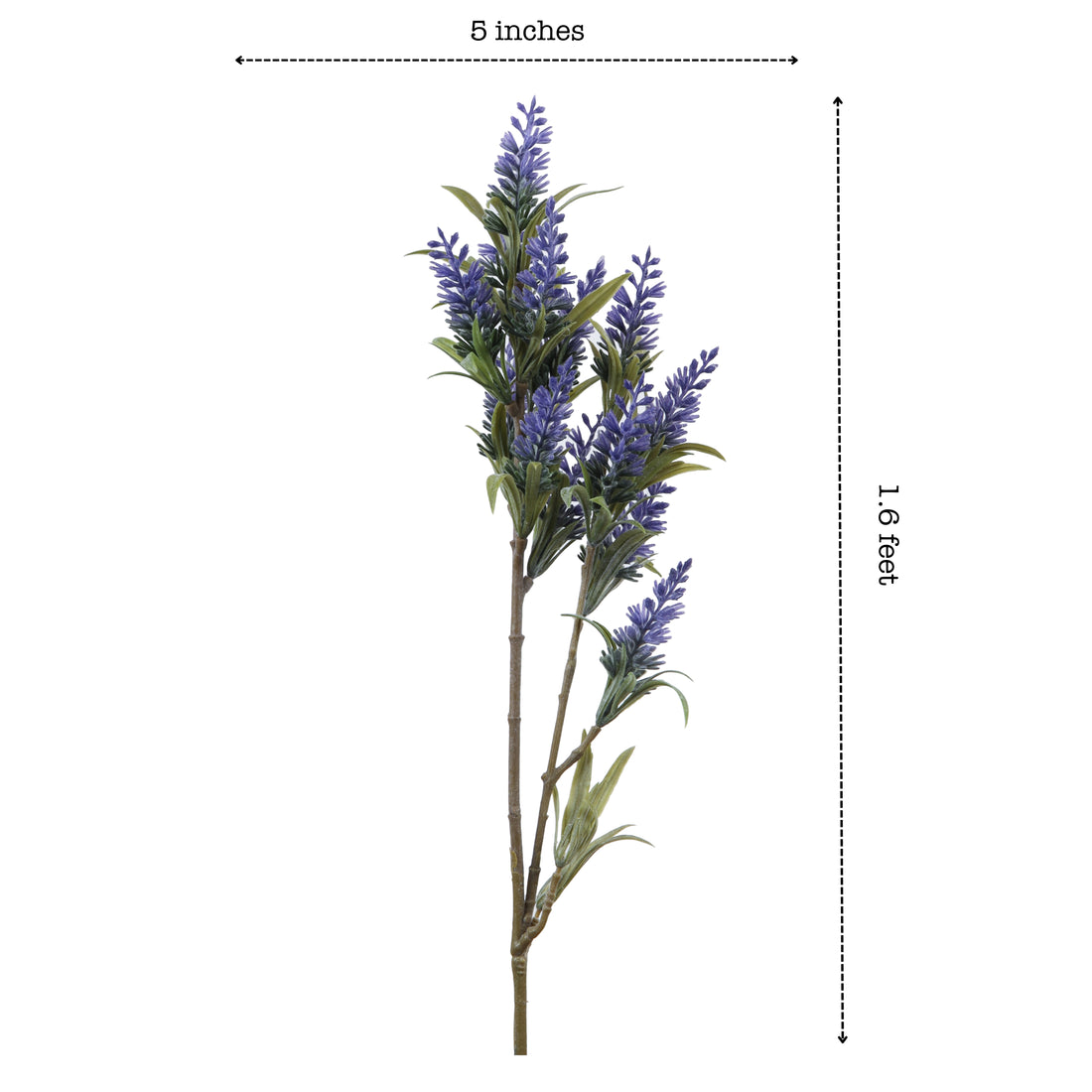 Faux Lavender Flower Stick, Set of 3 (50cm)