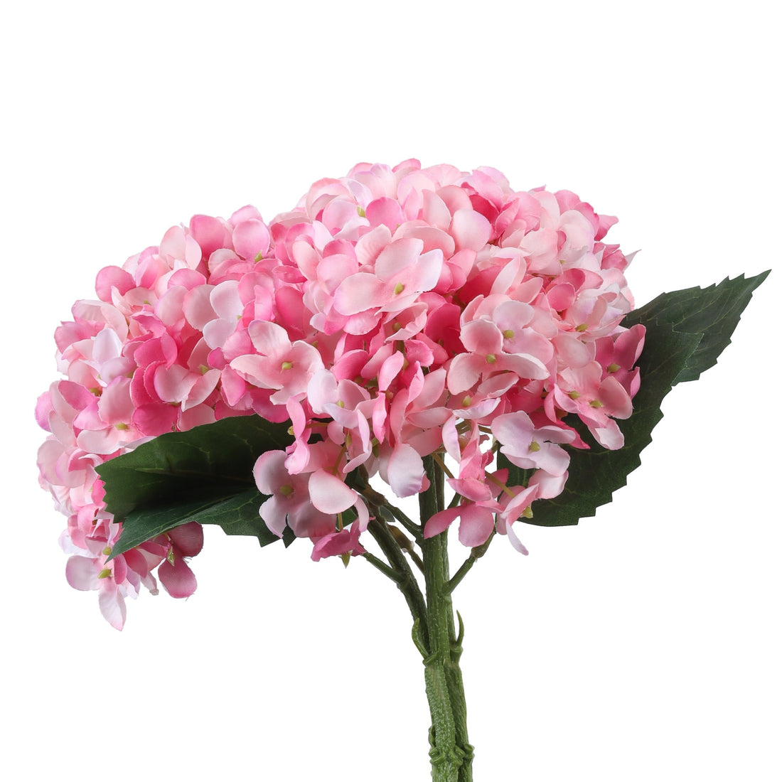 Pink Hydrangea Faux Flower Bouquet, Single (32cm)