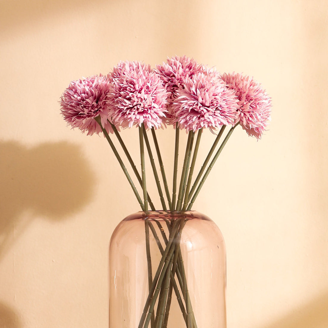 Lavender Chrysanthemum Faux Flower Sticks, Set of 6 (45cm)