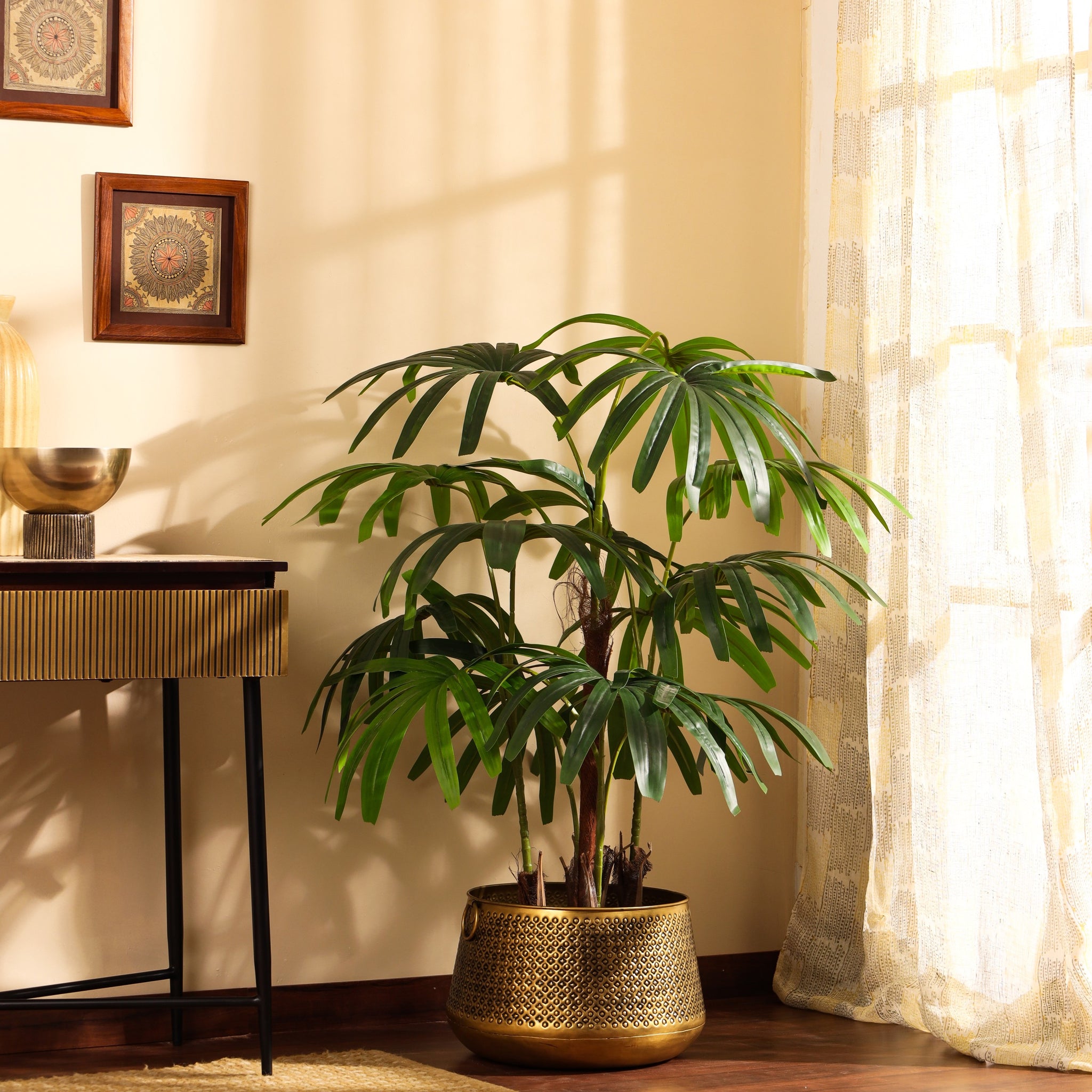 Faux Rhapis Palm Tree , 5 Feet