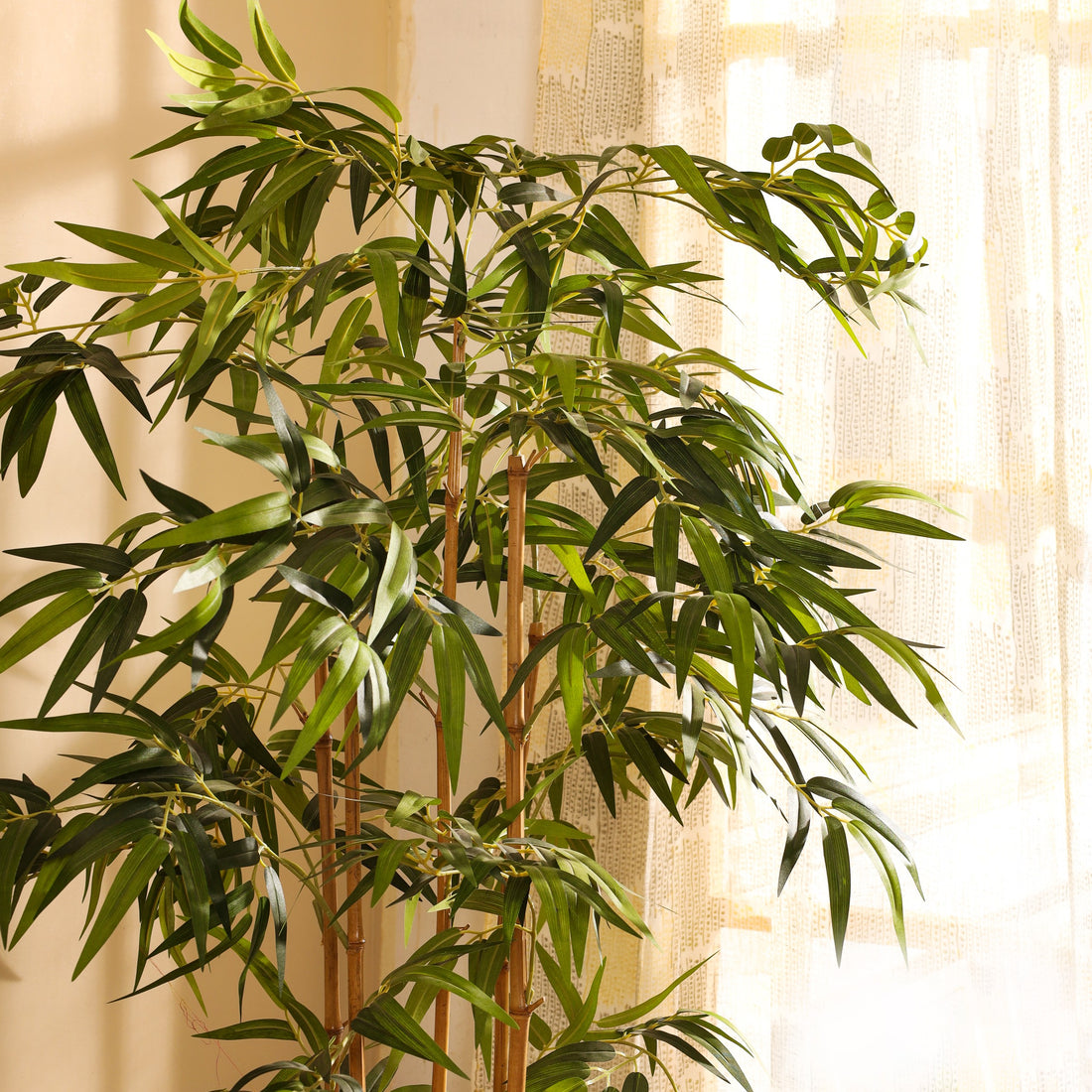 Faux Bamboo Plant, 5 feet