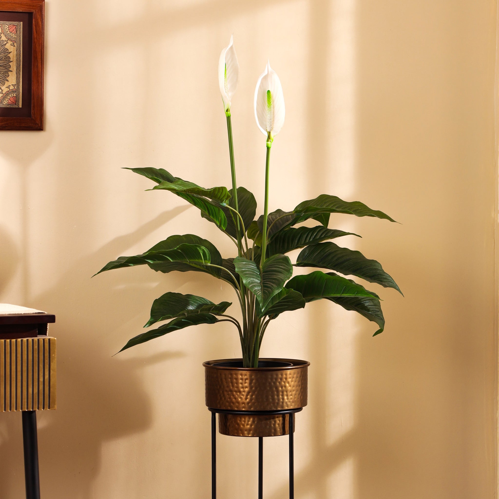 faux peace lily flower Faux Peace Lily Plant, 2.5 Feet