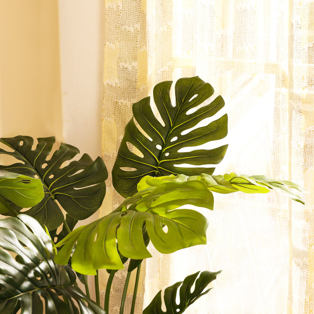 Faux Monstera Plant, 4 Feet