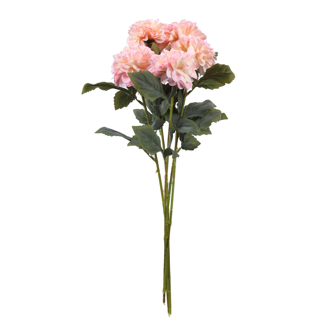 Pink Chrysanthemum Faux Flower Sticks, Set of 5 (50cm)