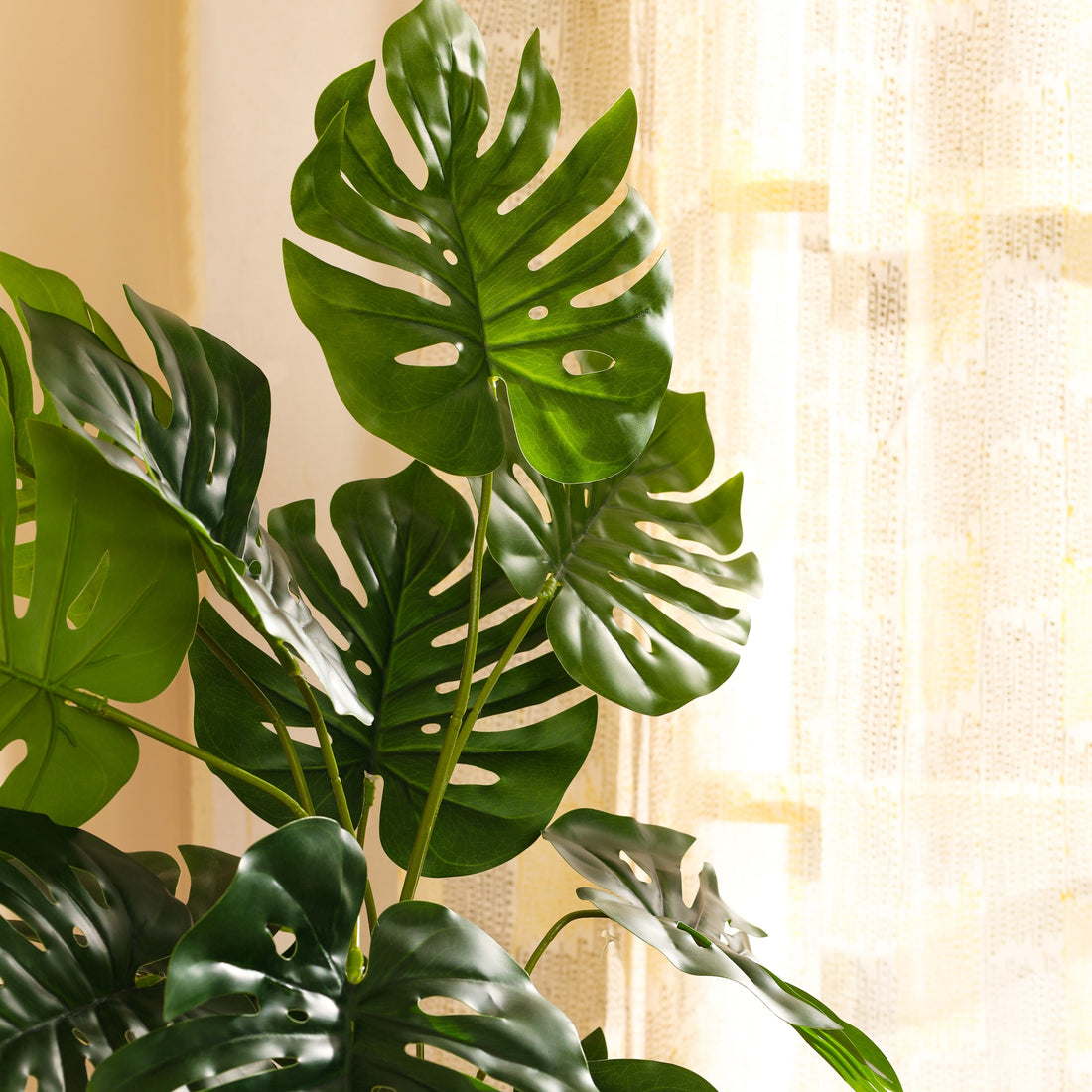 Faux Monstera Plant, 2 Feet (Model B)