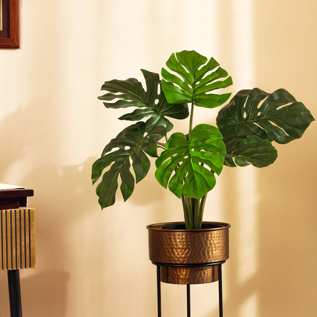 Faux Monstera Plant, 2 Feet
