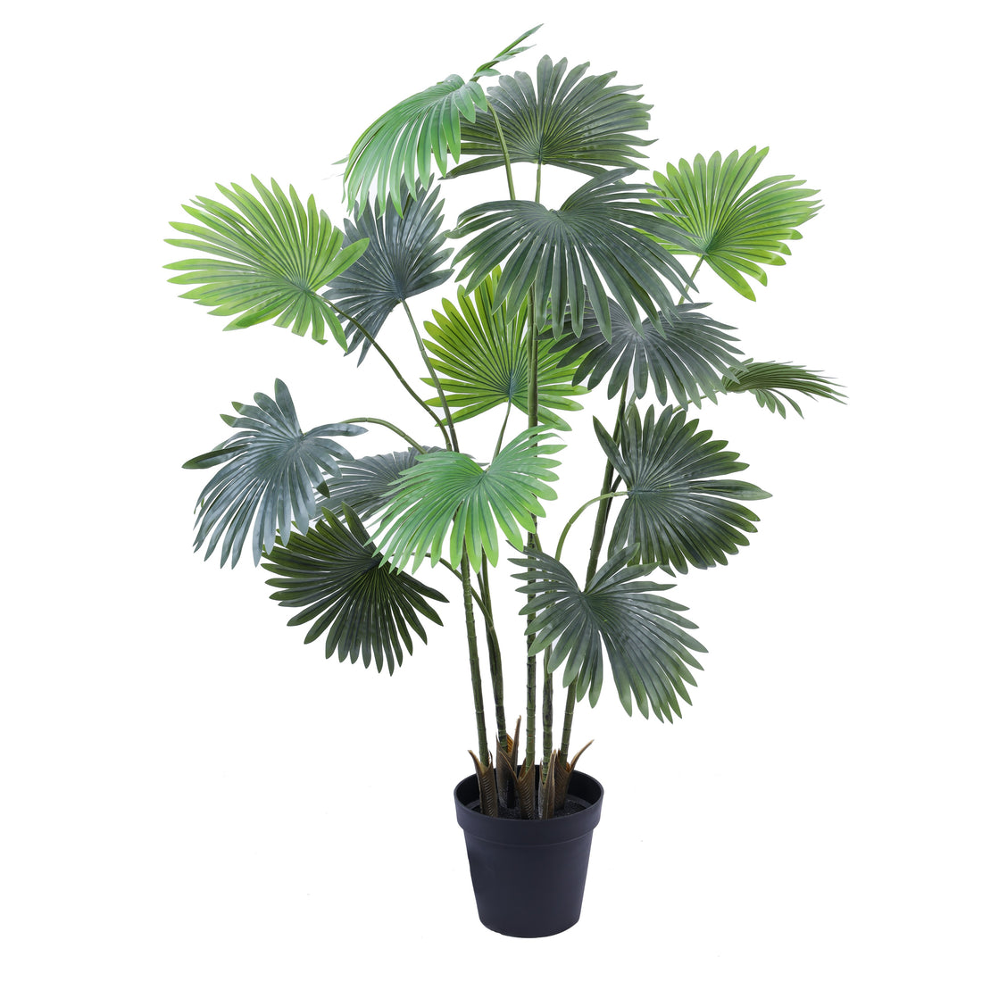 Faux Fan Palm Plant, 5.2 Feet