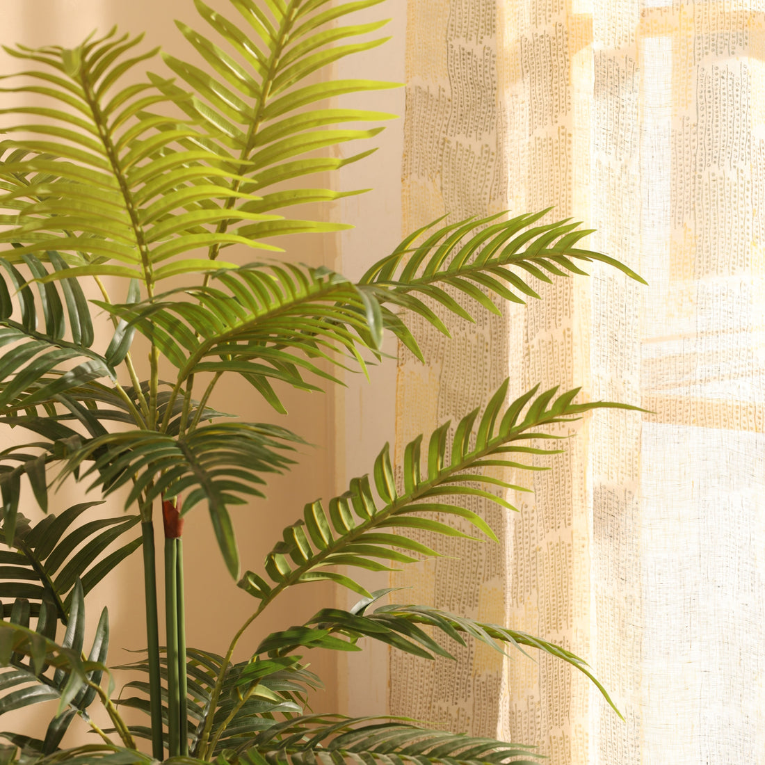 Faux Areca Palm Plant, Green, 4 feet