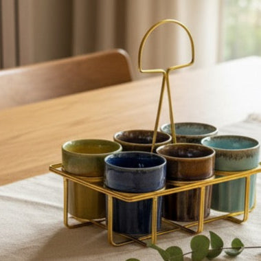 Cutting Chai Ceramic Set