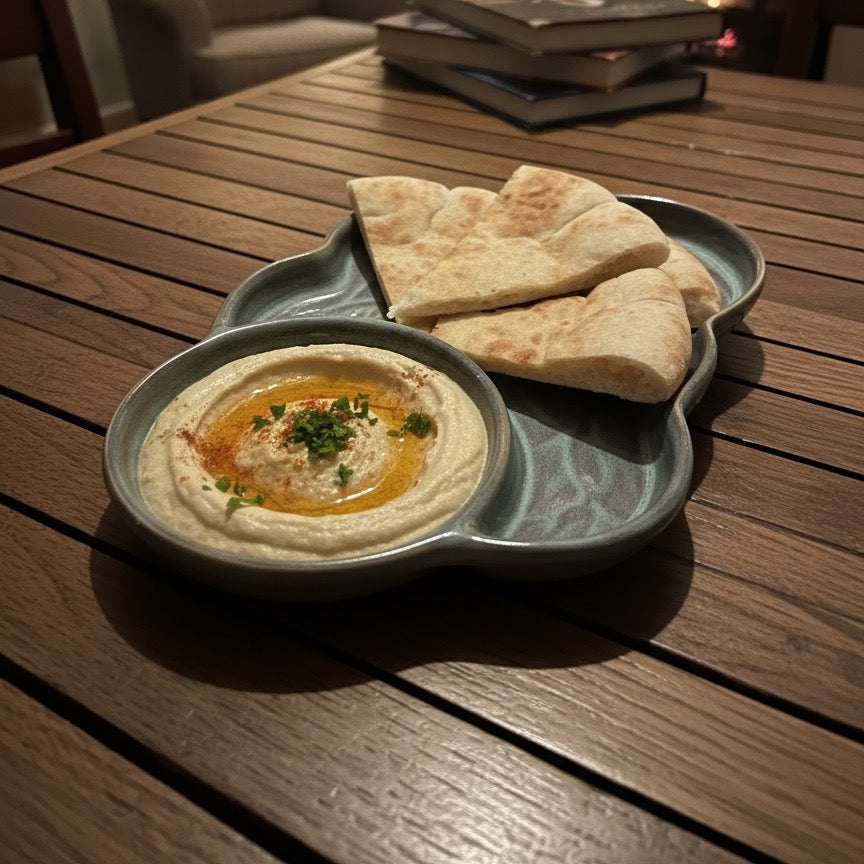 Anuri Chip and Dip Platter, Olive