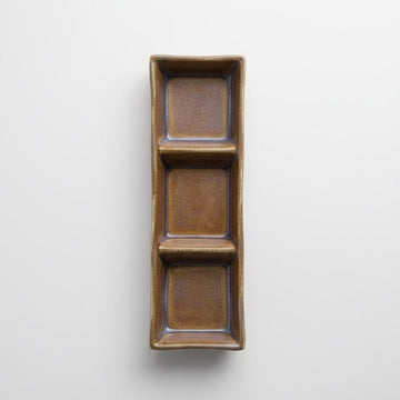 Anuri Condiment Tray, Brown