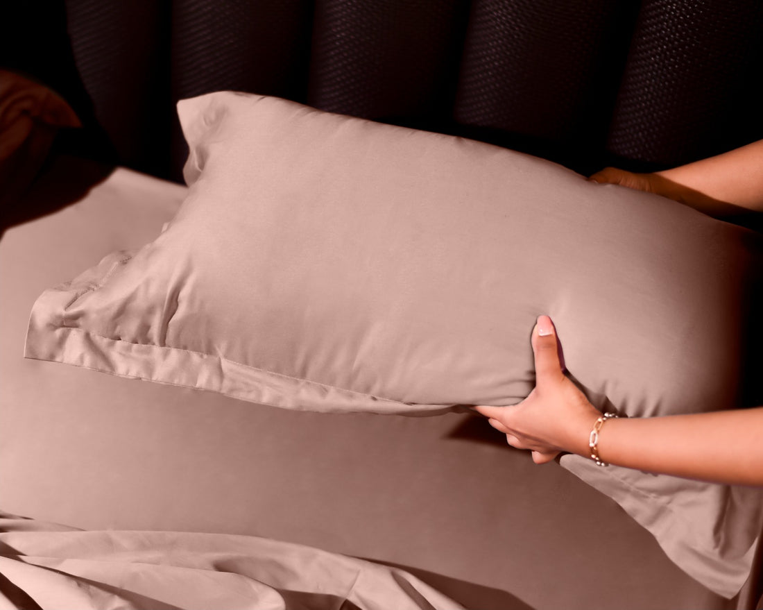 Solid 100% Organic Cotton Flat Sheet Set, Sand