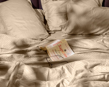 Grid Jacquard Flat Sheet Set, Champagne