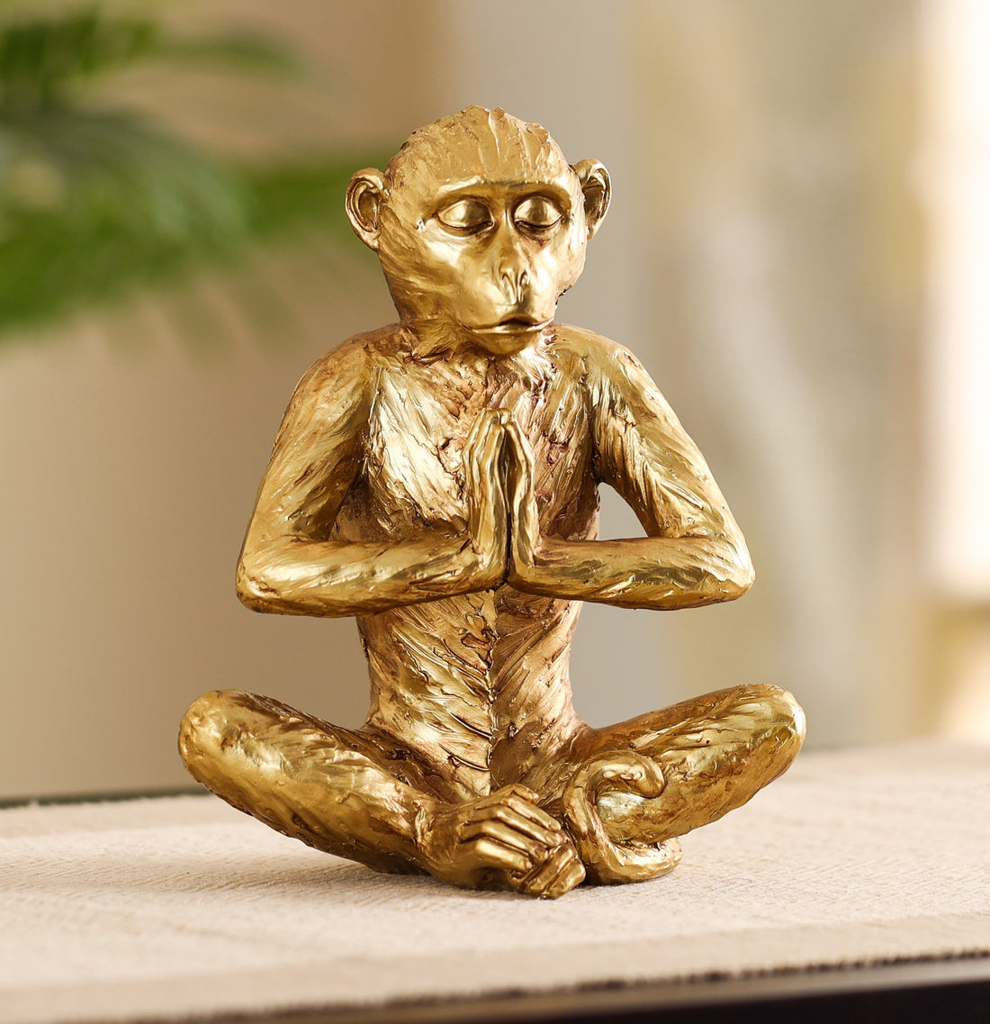 Meditating Monkey Figurine